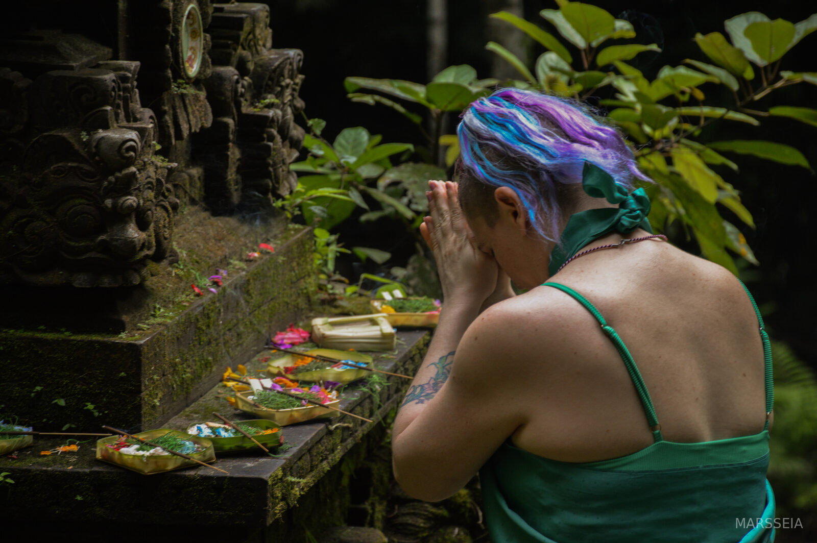 At the shrine