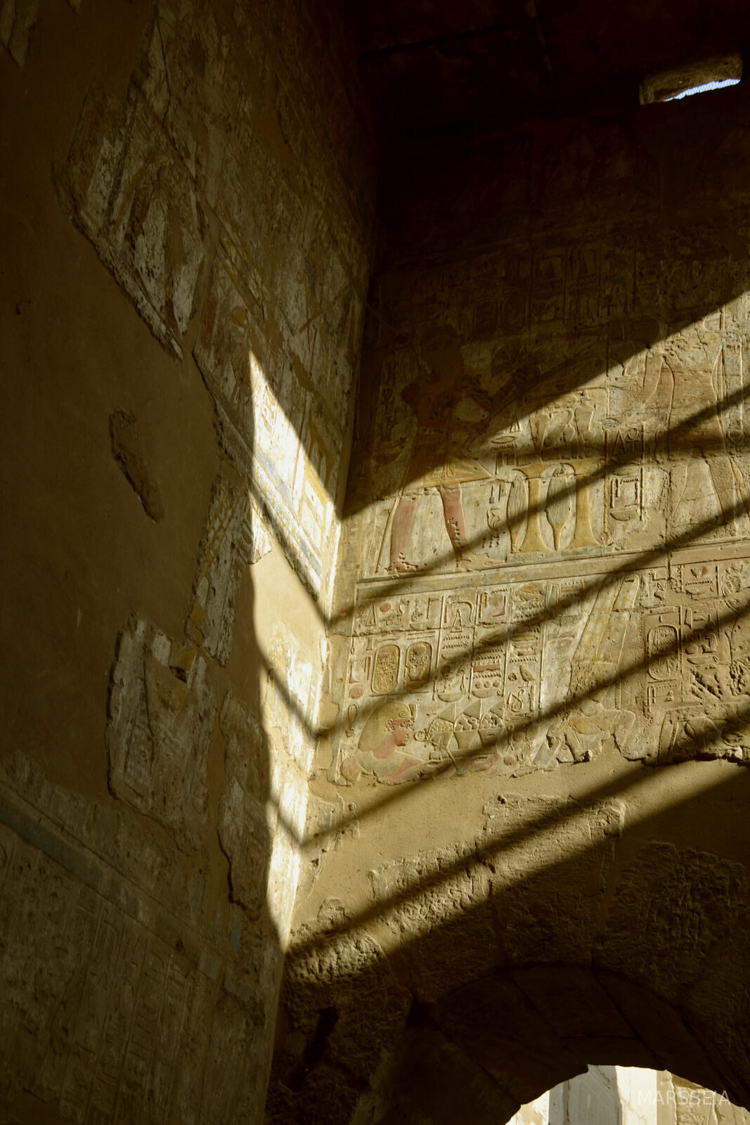 Light inside the temple