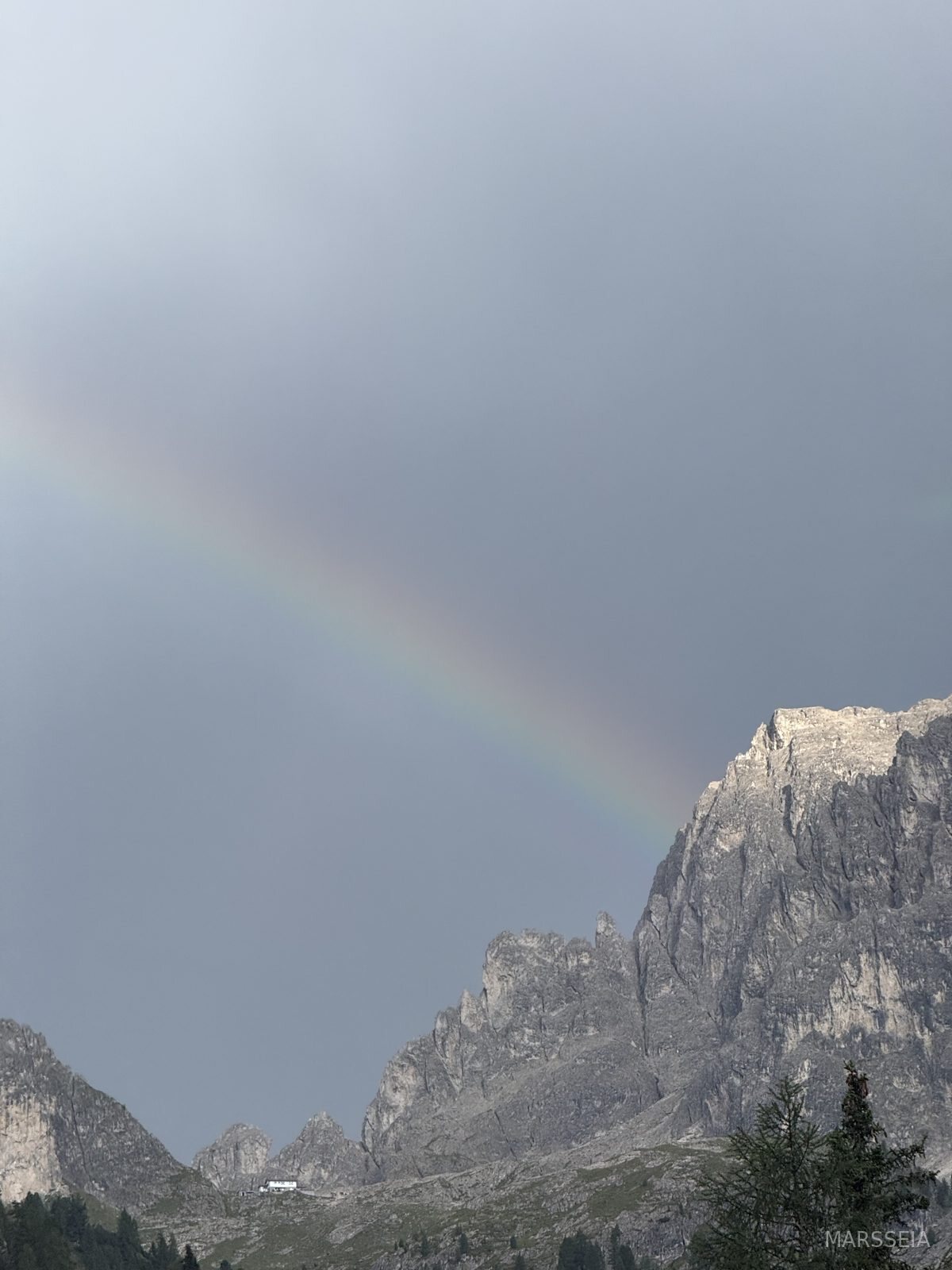 Rainbow over the peaks